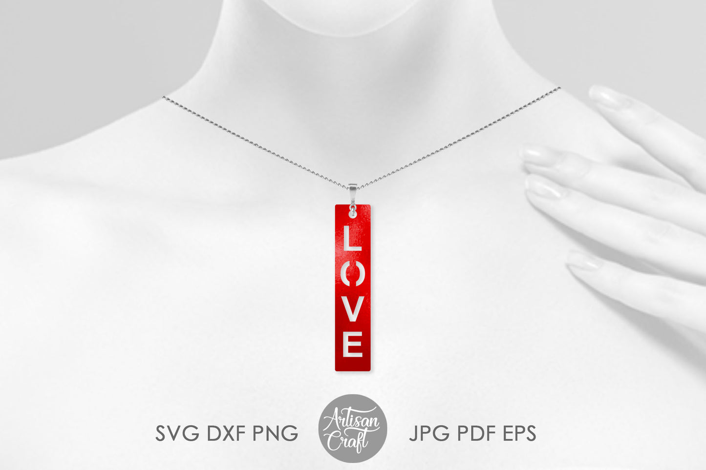 FREE SVG - Love Script Earrings