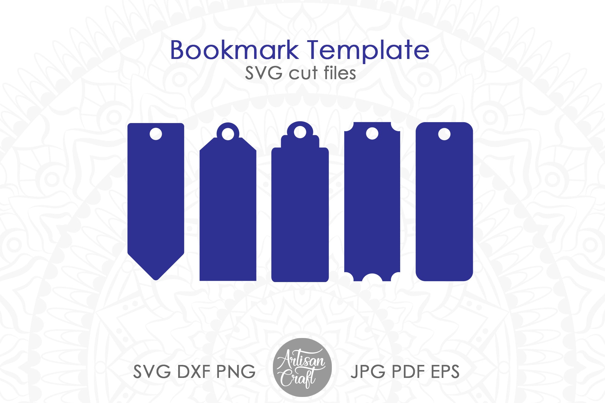 Bookmark template SVG bundle – Artisan Craft SVG