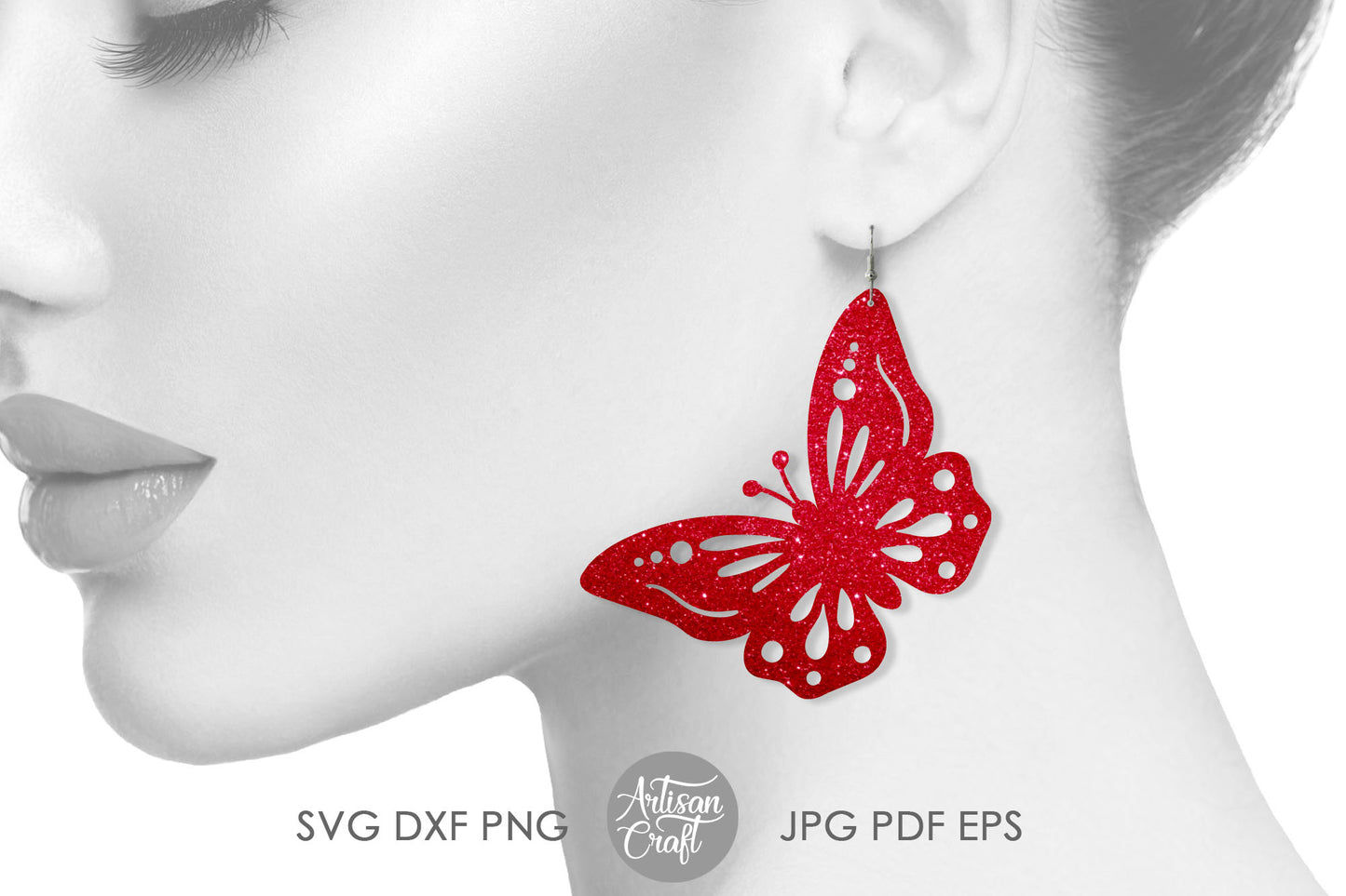 Butterfly Earrings SVG cut files
