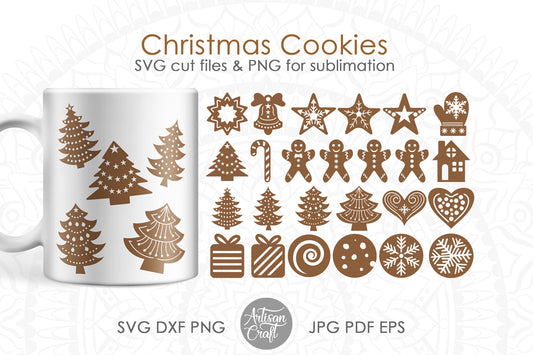 Christmas cookie SVG and clipart
