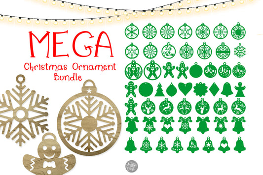 Christmas ornaments SVG bundle