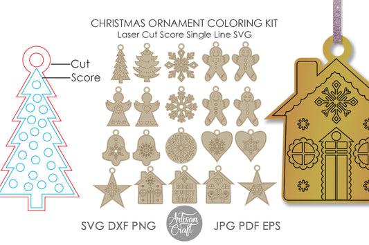 Coloring ornament single line SVG bundle