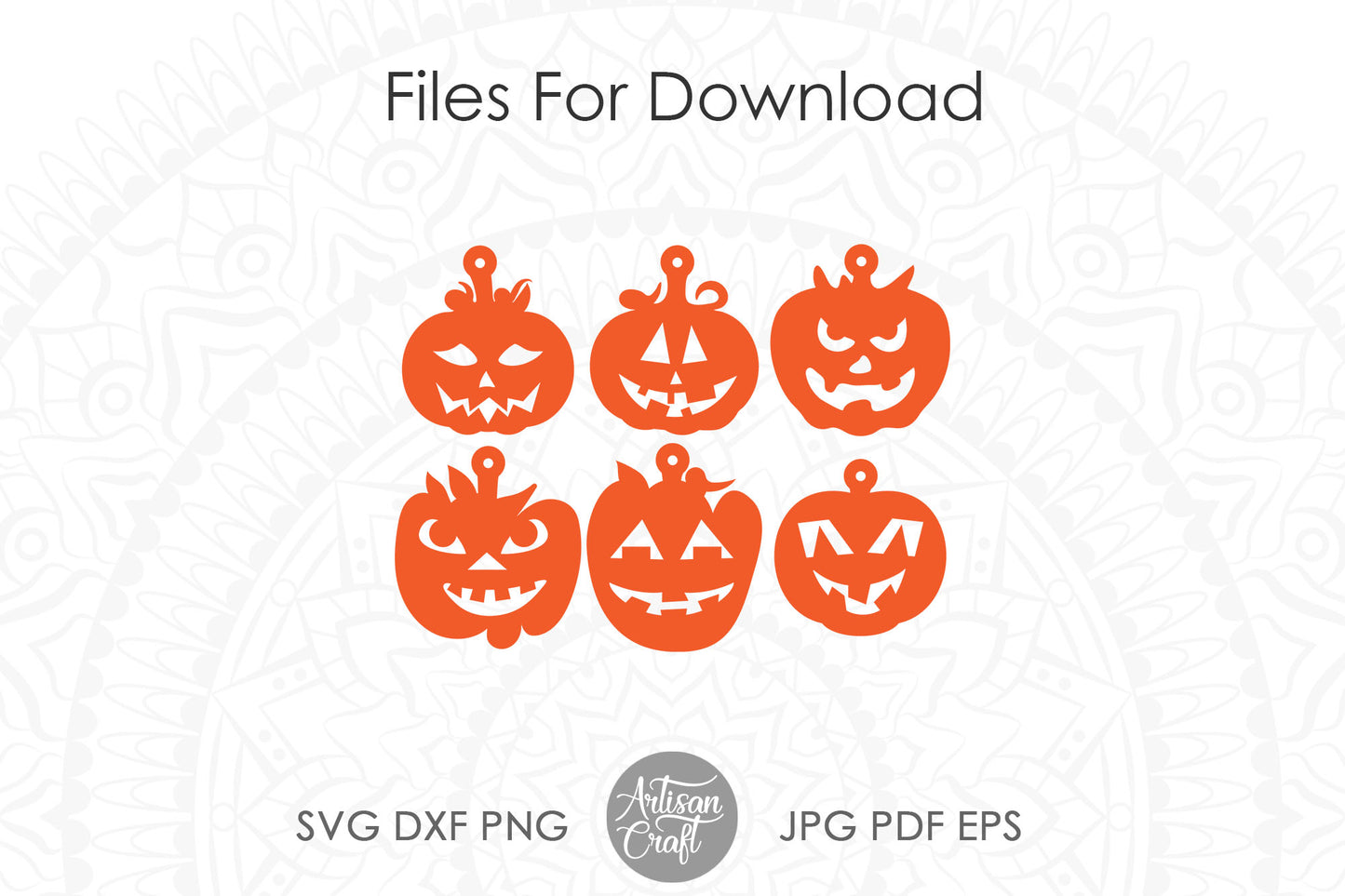 Pumpkin earrings SVG laser cut file