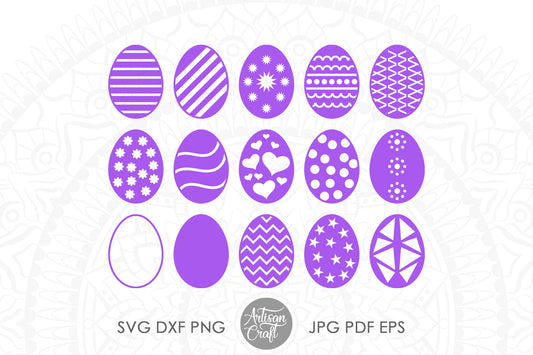 Easter egg SVG bundle and PNG for sublimation