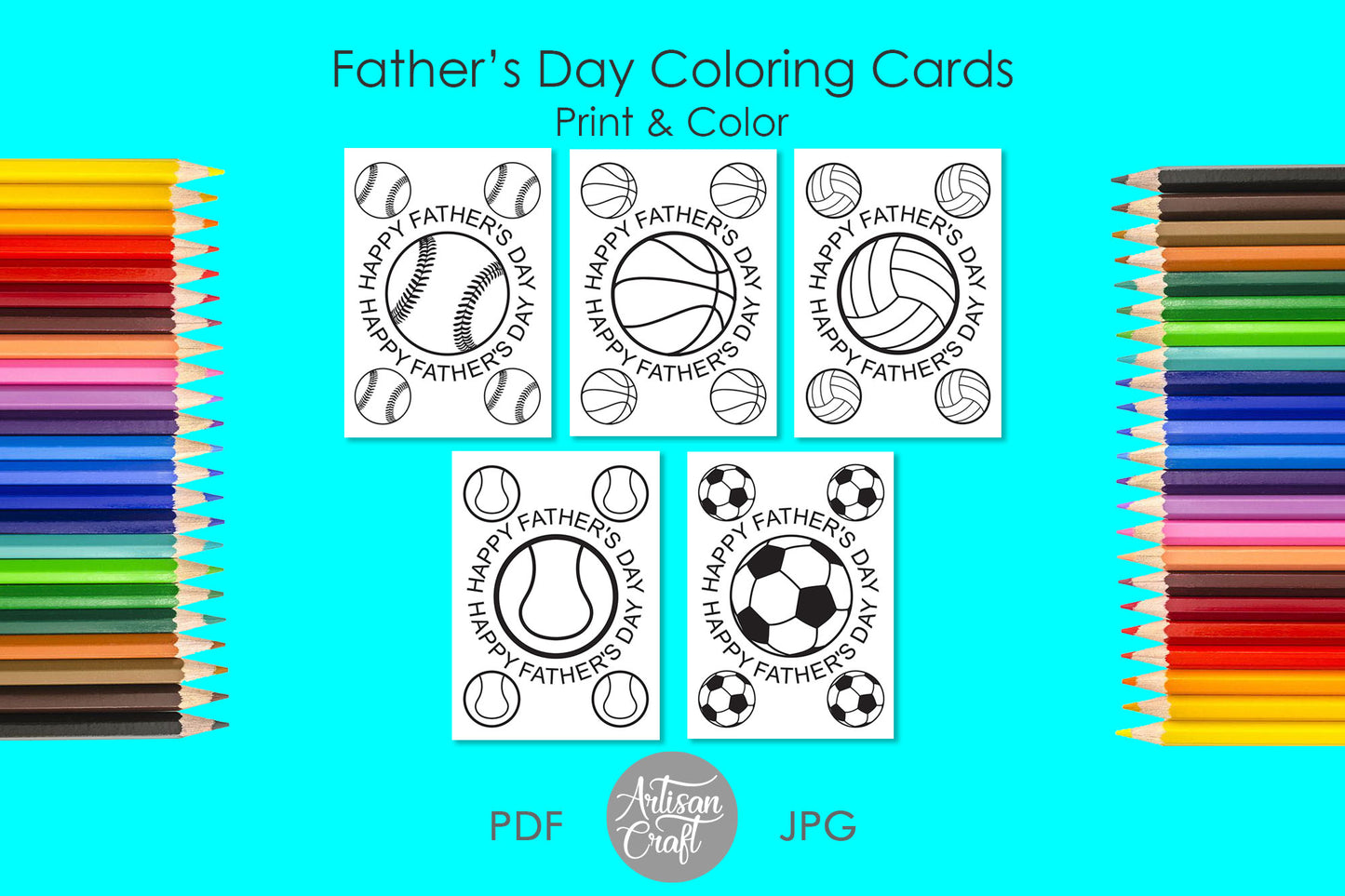 Fathers Day coloring card