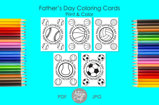Fathers Day coloring card