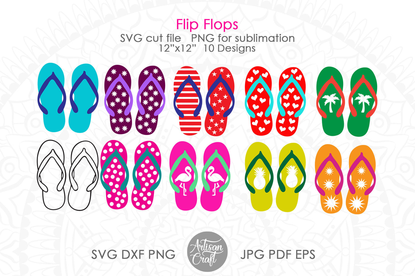Flip flops SVG, flip flops clipart