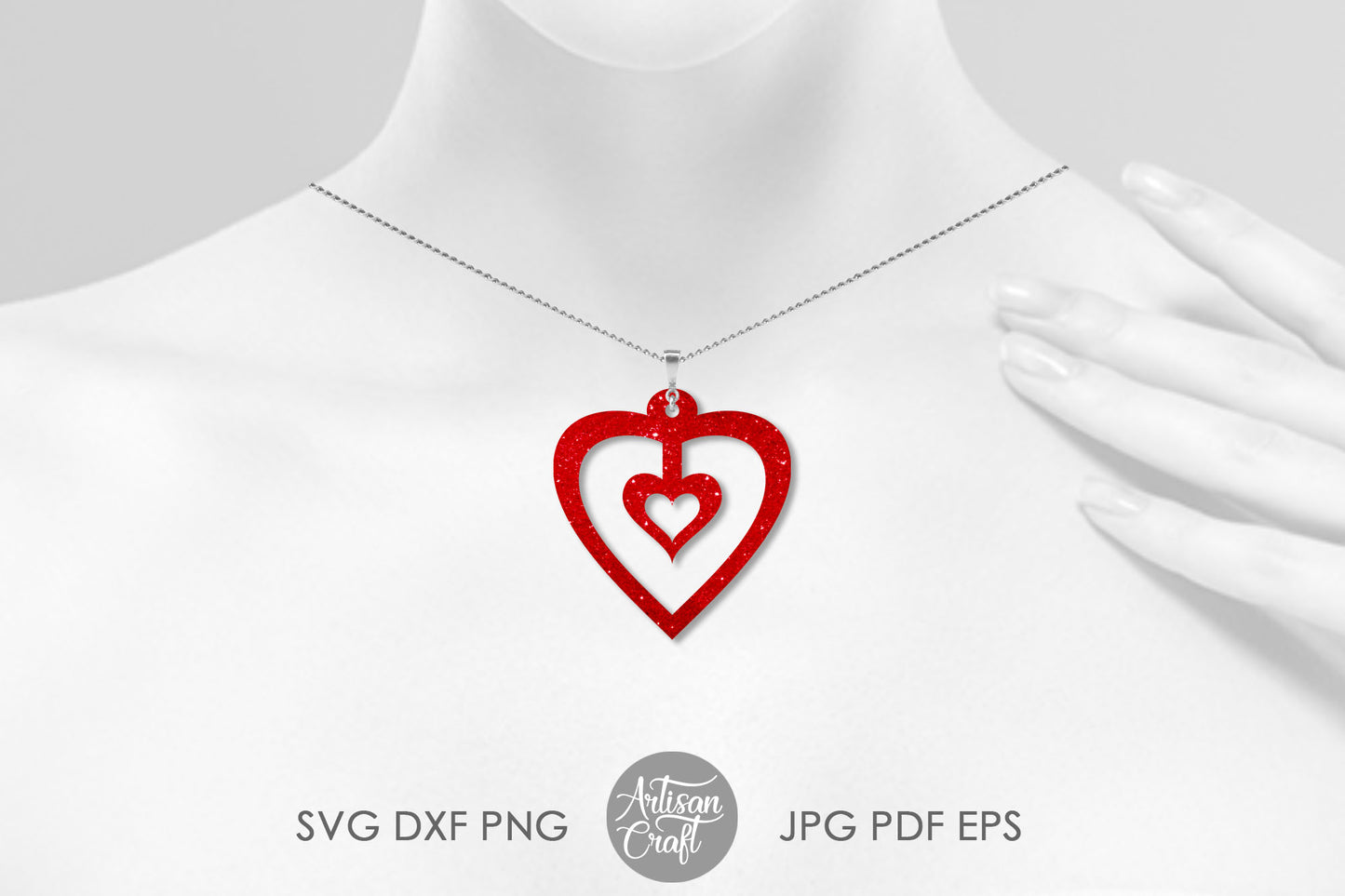 Heart earrings SVG
