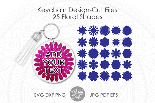 Floral Keychain SVG