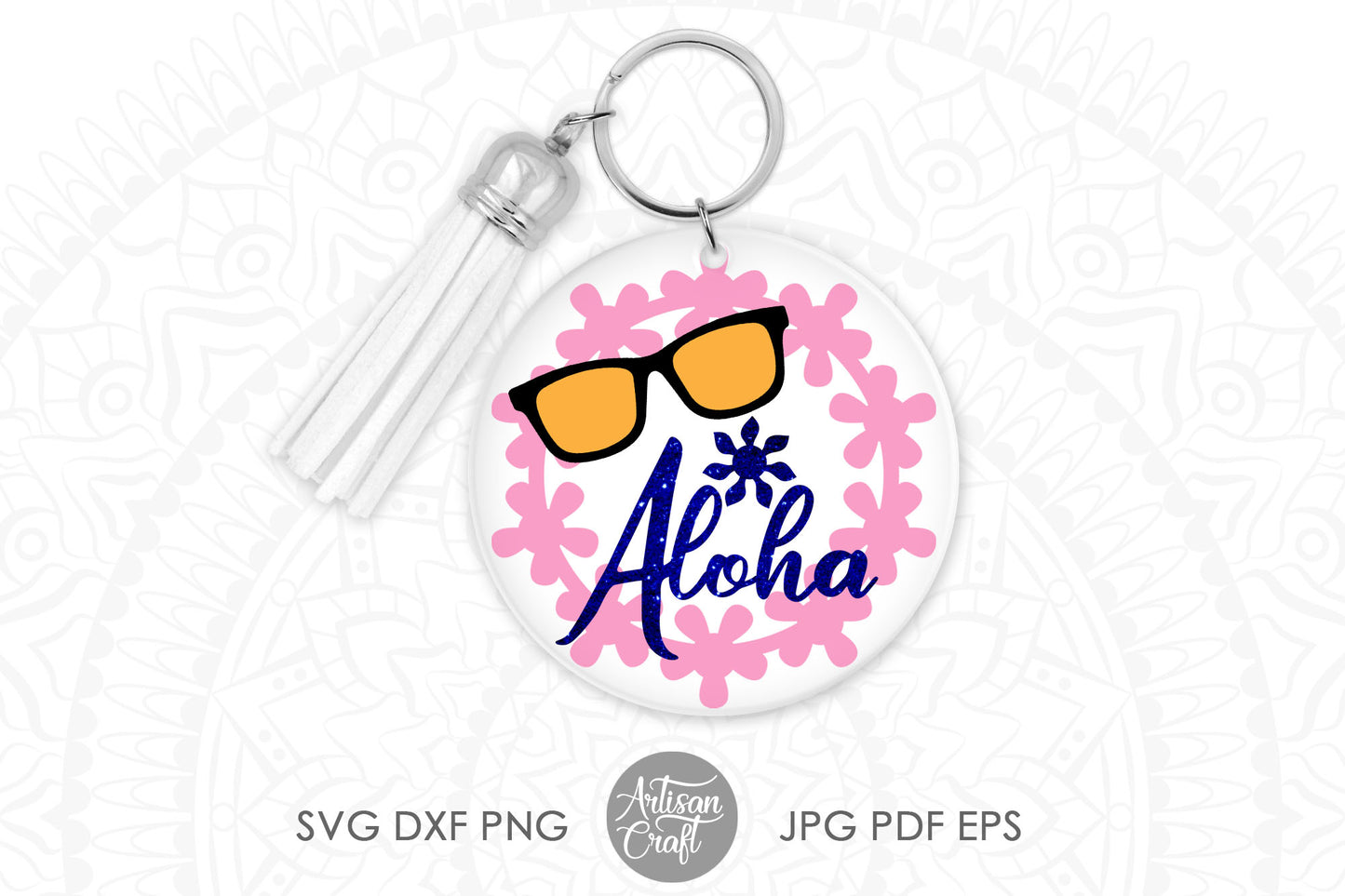 Aloha keychain SVG bundle