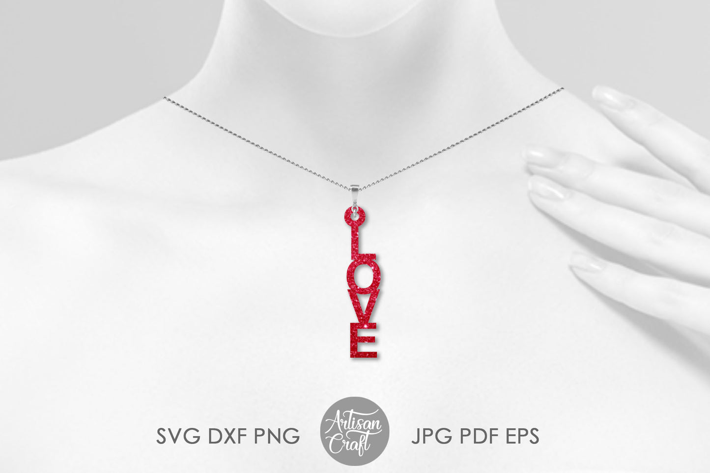 FREE SVG - Love Earrings, Laser Cut File