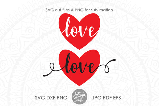 Love heart SVG