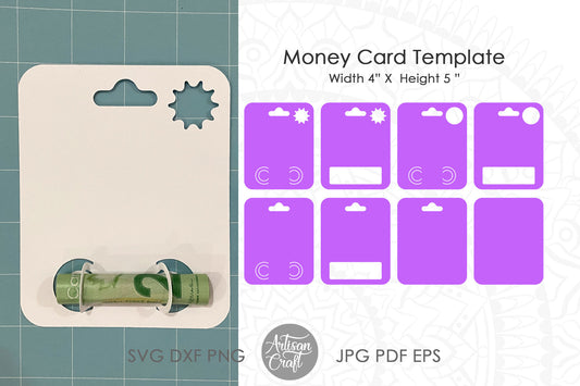 Money holder card SVG