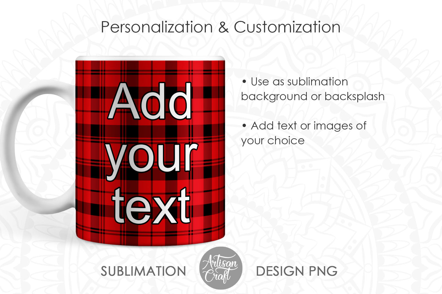 Canadian mug sublimation PNG, Photo mug template