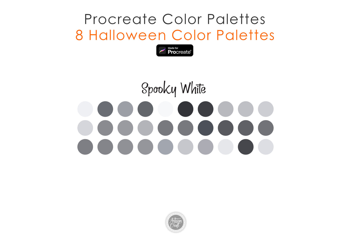 Halloween Color Palette for Procreate