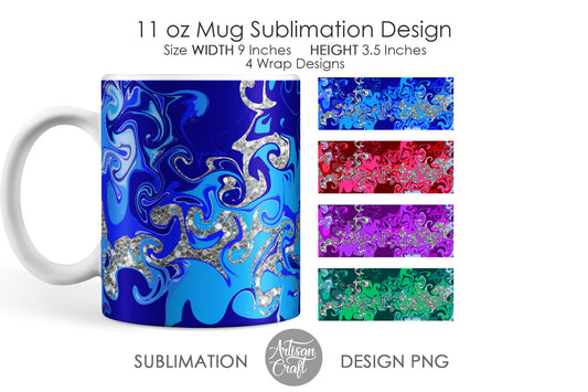 11 oz Mug sublimation template