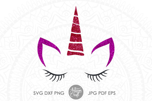 Unicorn face SVG